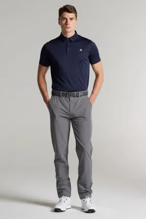Parksville Golf Trousers - Steel Grey No Gap Waist Flattering Style