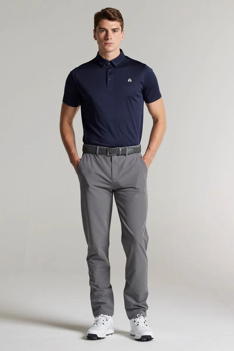Parksville Golf Trousers - Steel Grey MoistureWickingLining Travel Ready Fit
