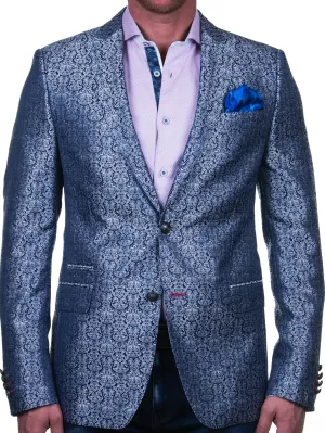 Blazer Bethoven MajesticSilver Blue Reinforced Stitching StretchableMaterial