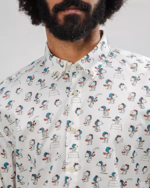 Ombre look Peanuts Flying Ace Cotton Shirt Ecru