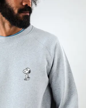 Peanuts Snoopy Sweatshirt Grey Summer Smart Casual