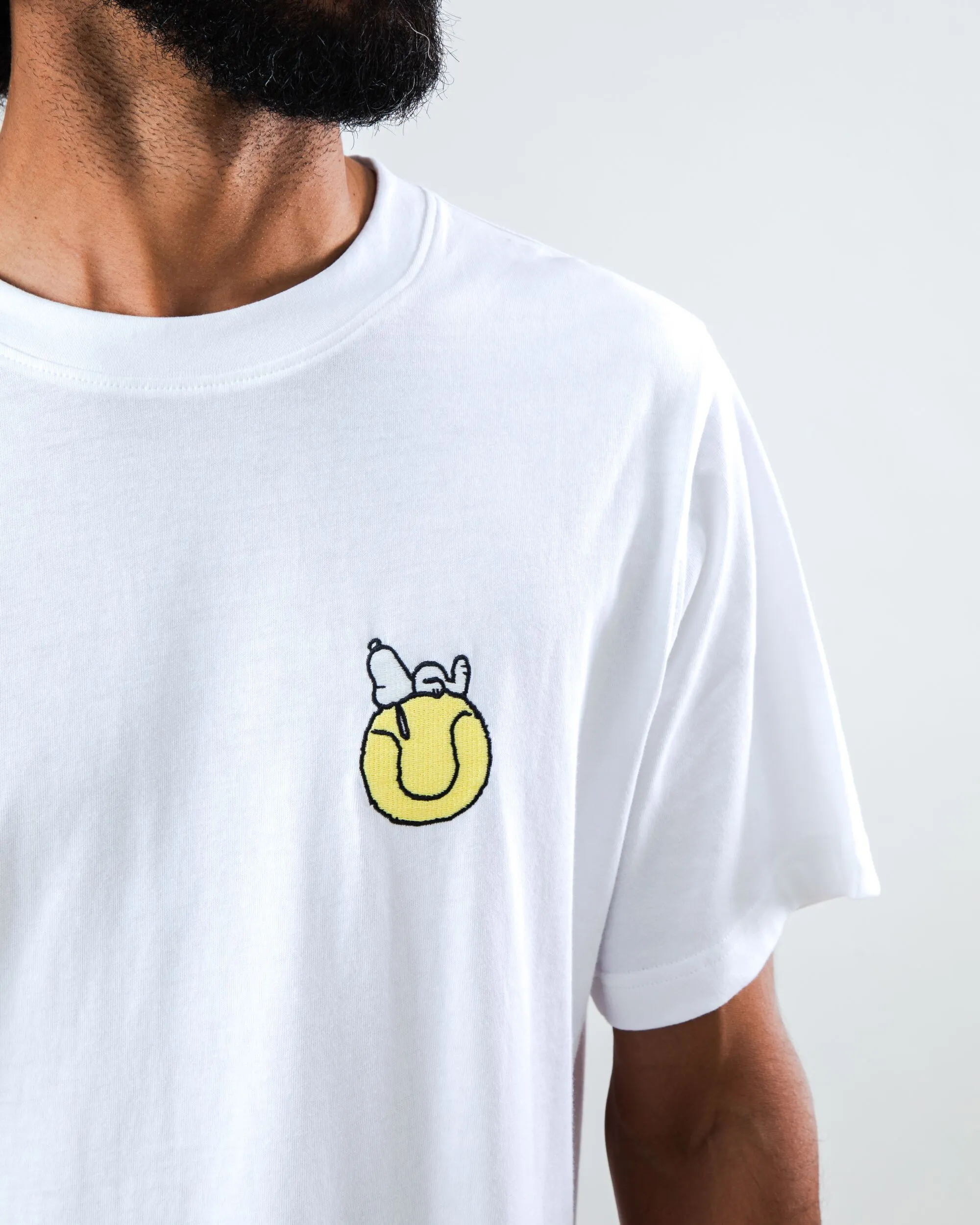 Modern Twist Peanuts Tennis Double Fault Snoopy T-shirt White