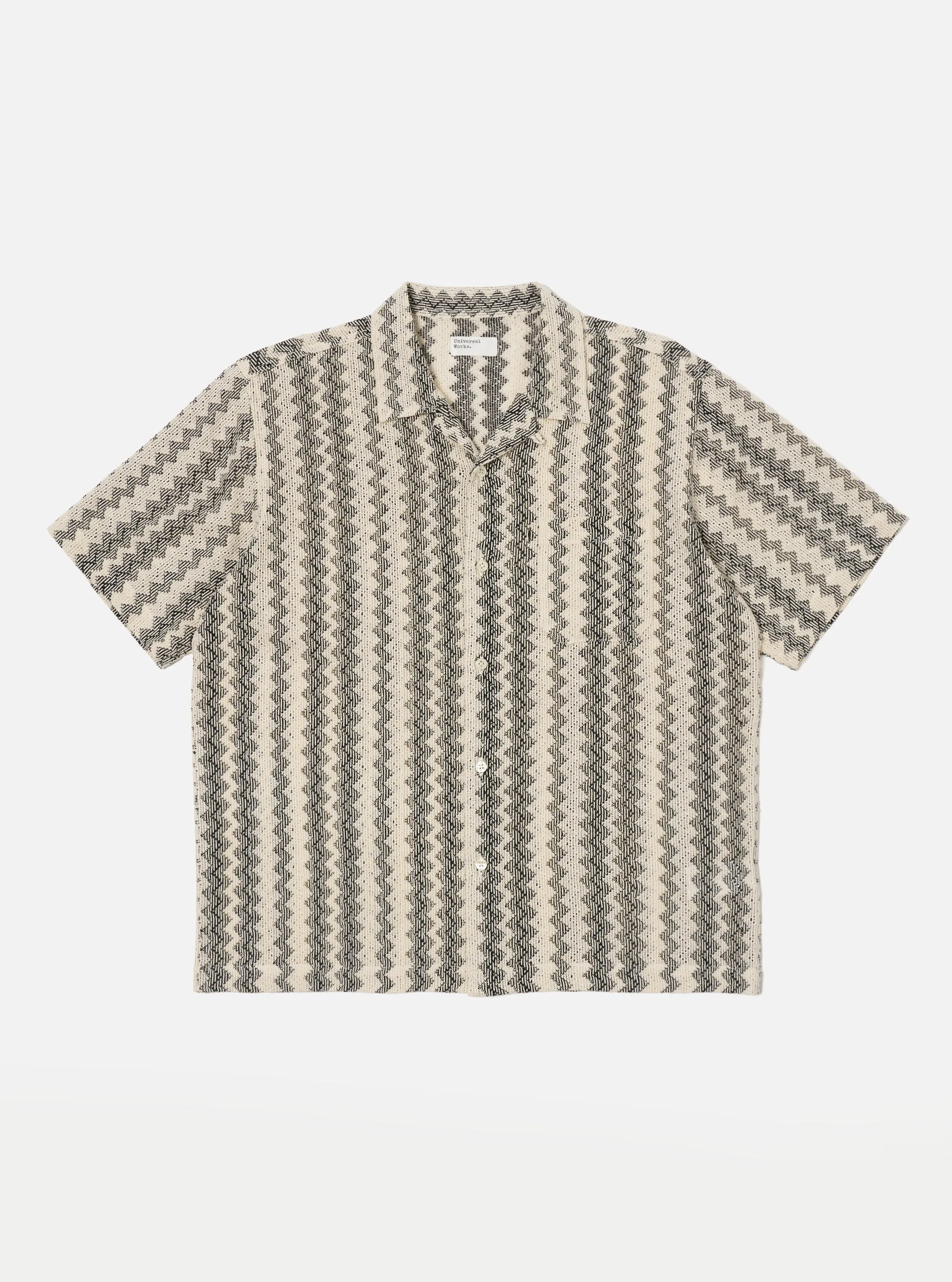 Charcoal Cotton Lattice Road Shirt Camouflage Style