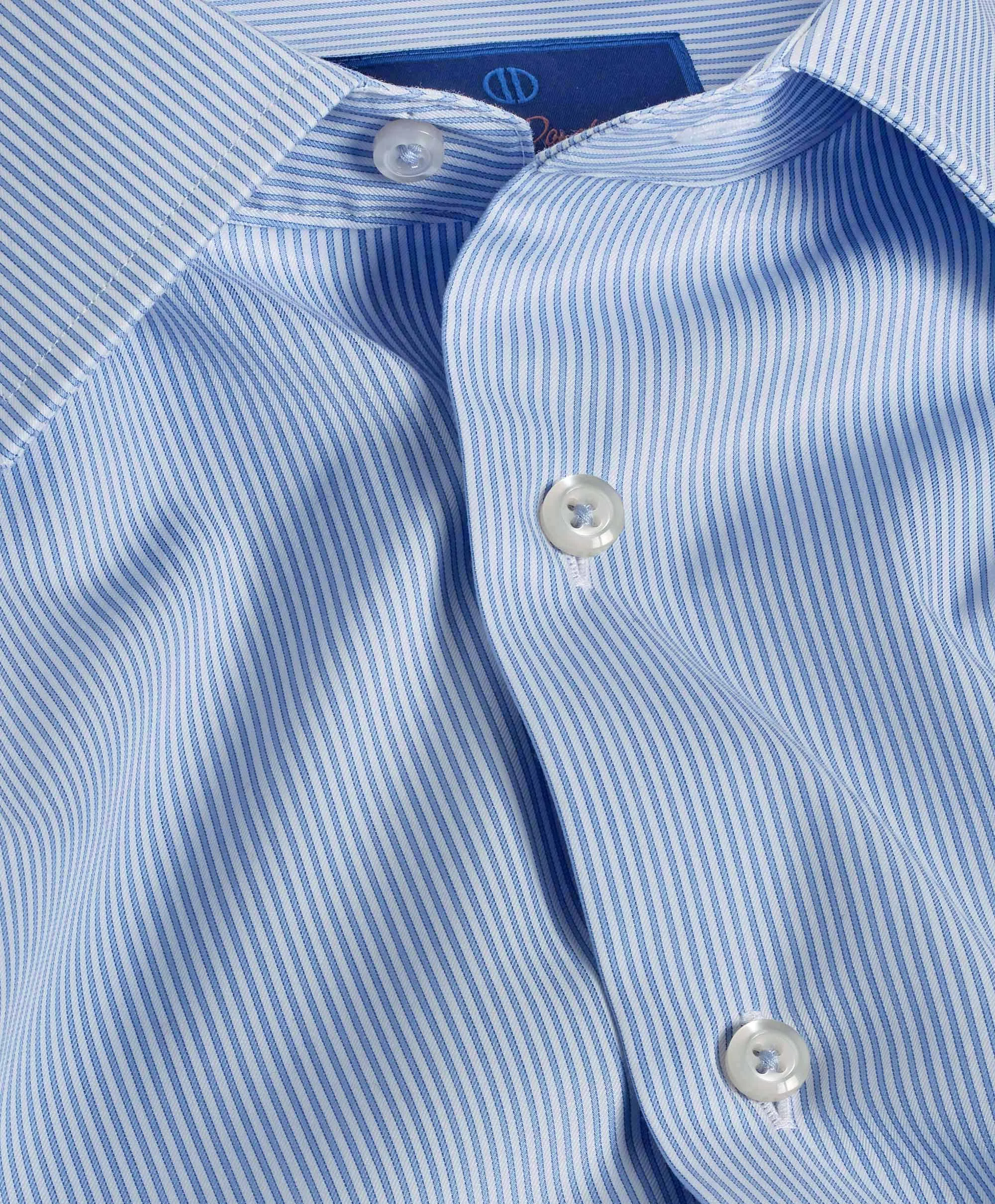 Casual Friday Breathable Material SBSP09950135 | Blue & White Fine Stripe Dress Shirt