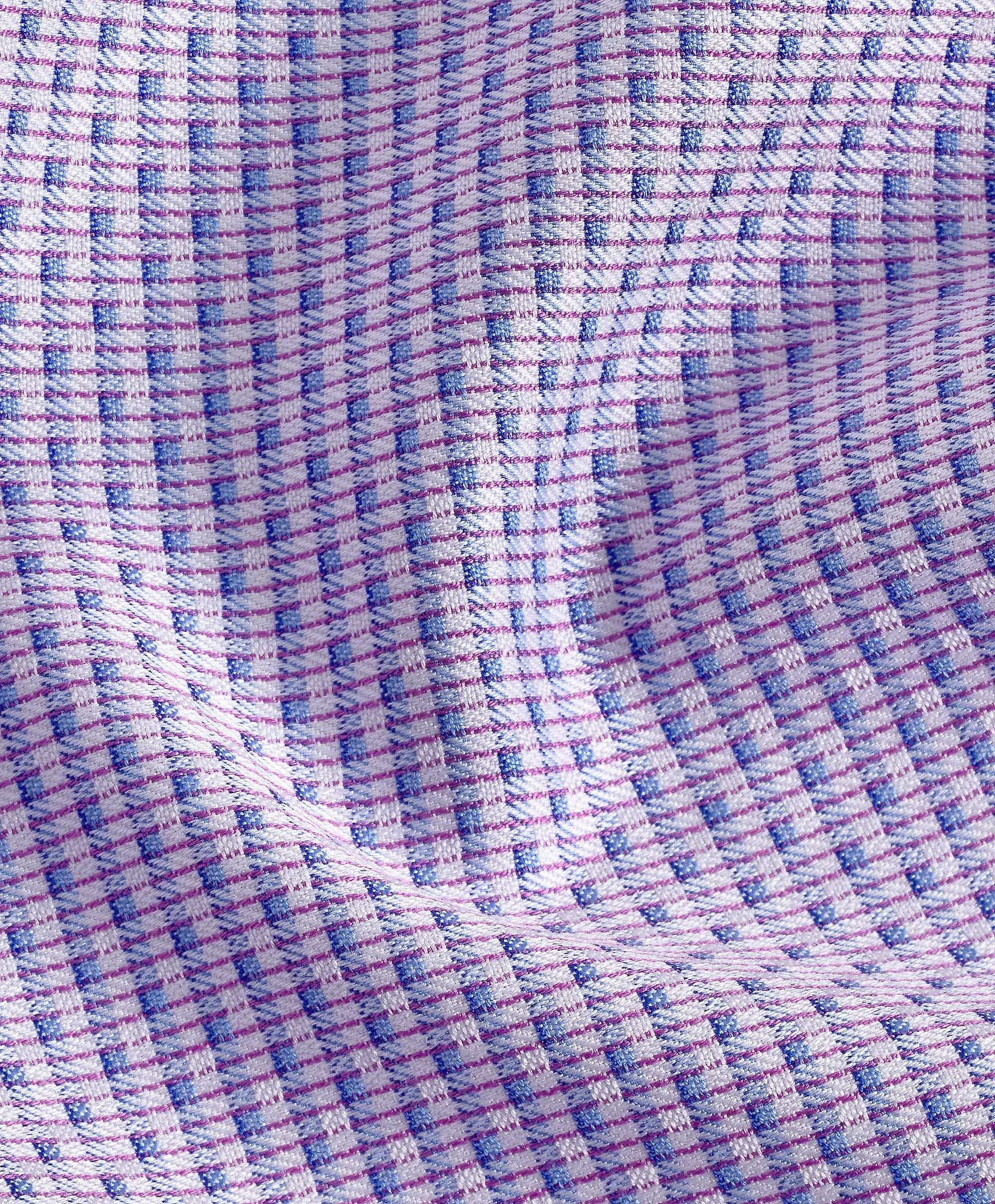 TBSP11002651 | Berry & Blue Micro Ombre Dress Shirt Reinforced Hems Thermal regulation