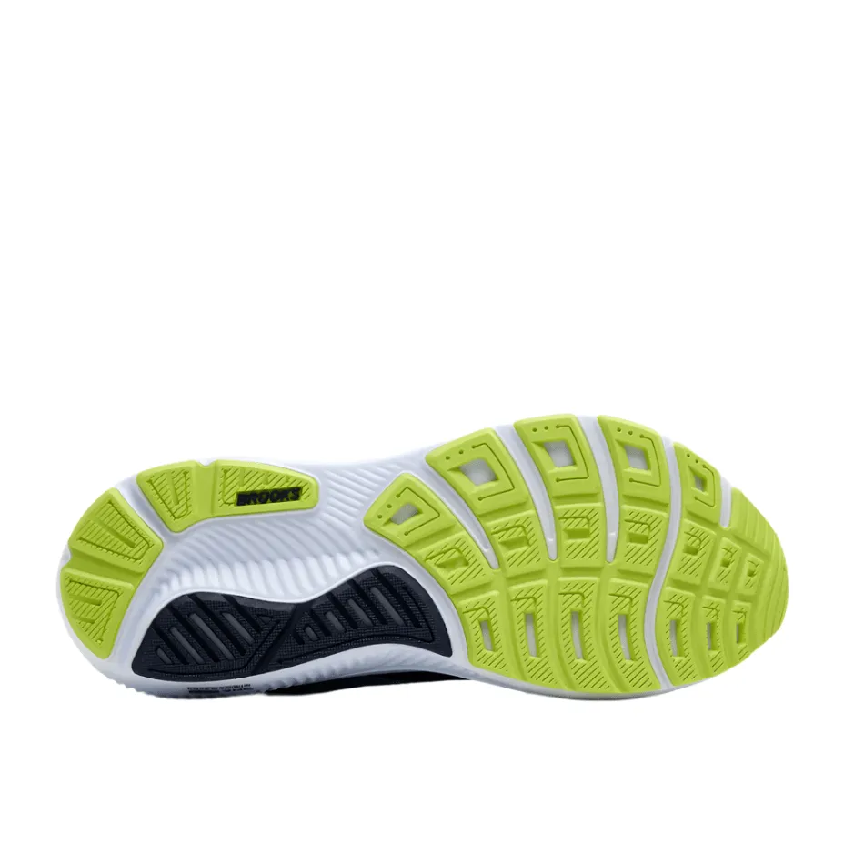 Cost - effective Brooks Men's Ghost 17 2E Wide Fit Running Shoes in Peacoat/Lime/Blue AW25