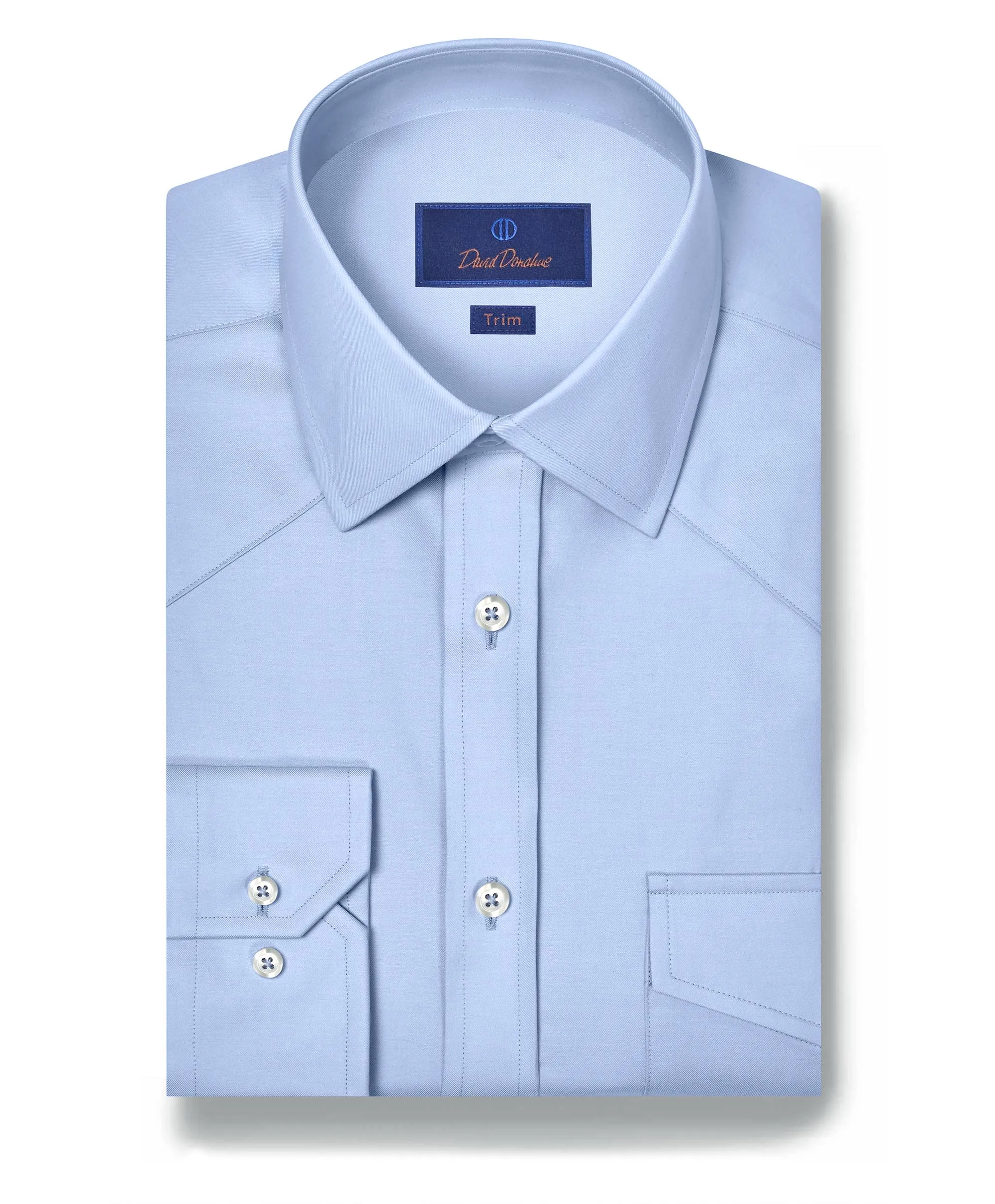 Eco friendly materials Unmatched comfort TWES4130454 | Sky Super Fine Twill Western Shirt