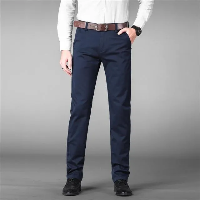 Clean Fit Movement Ready West Louis? Designer Luxury Straight Business Elegant Trousers