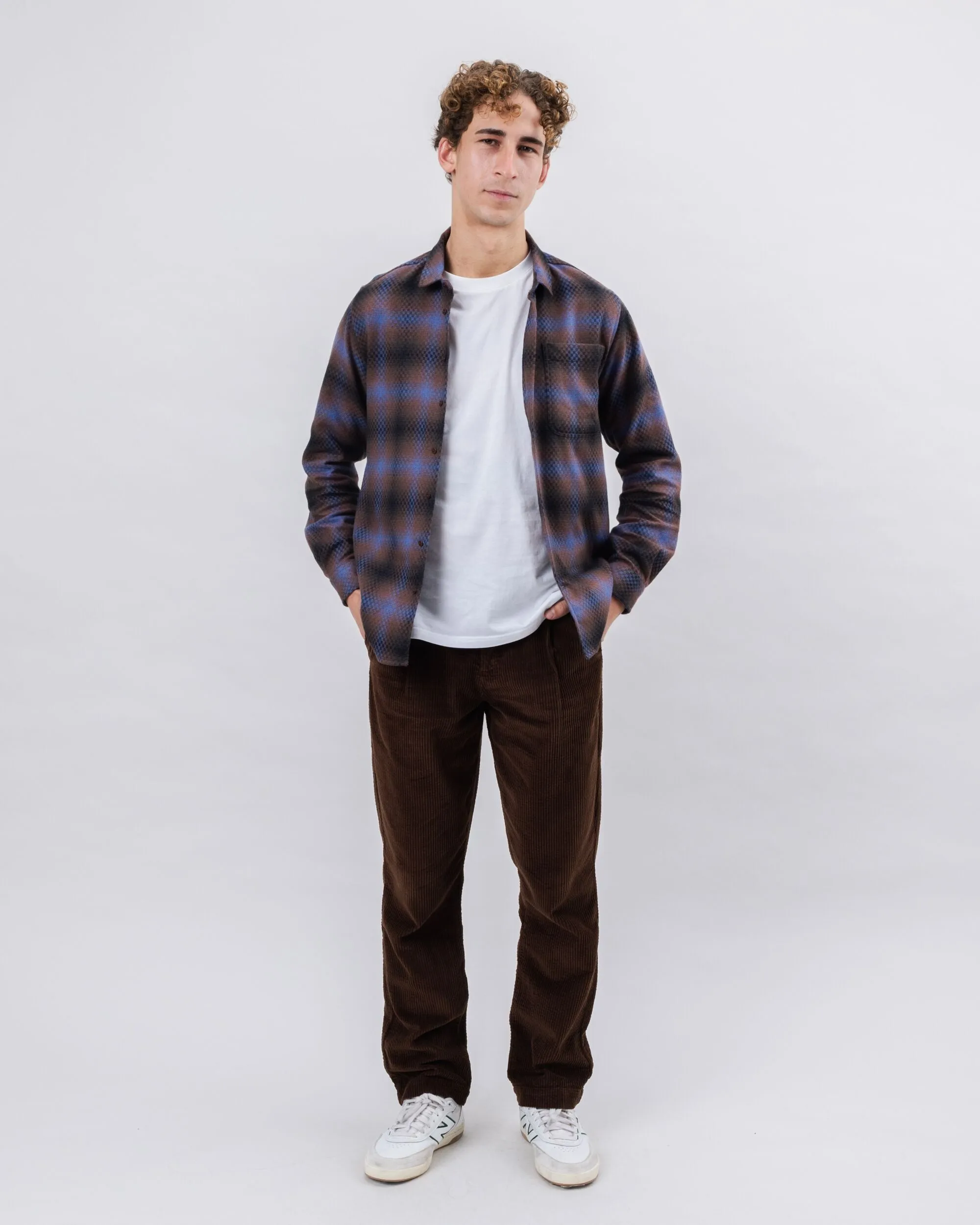Fashionable Layer Pixel Check Overshirt