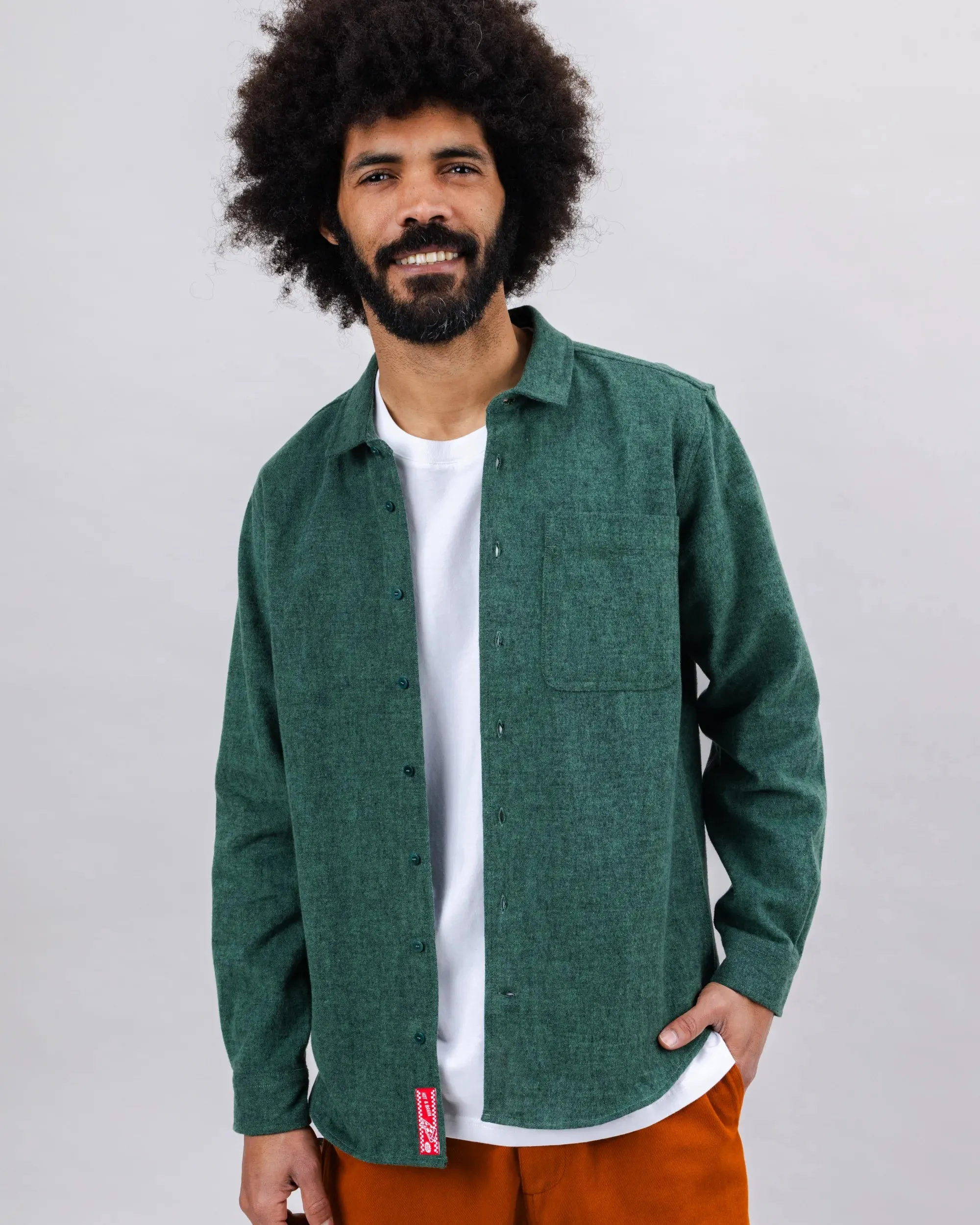 Pizza Flannel Overshirt Green Everyday Wear Trendy Vibes