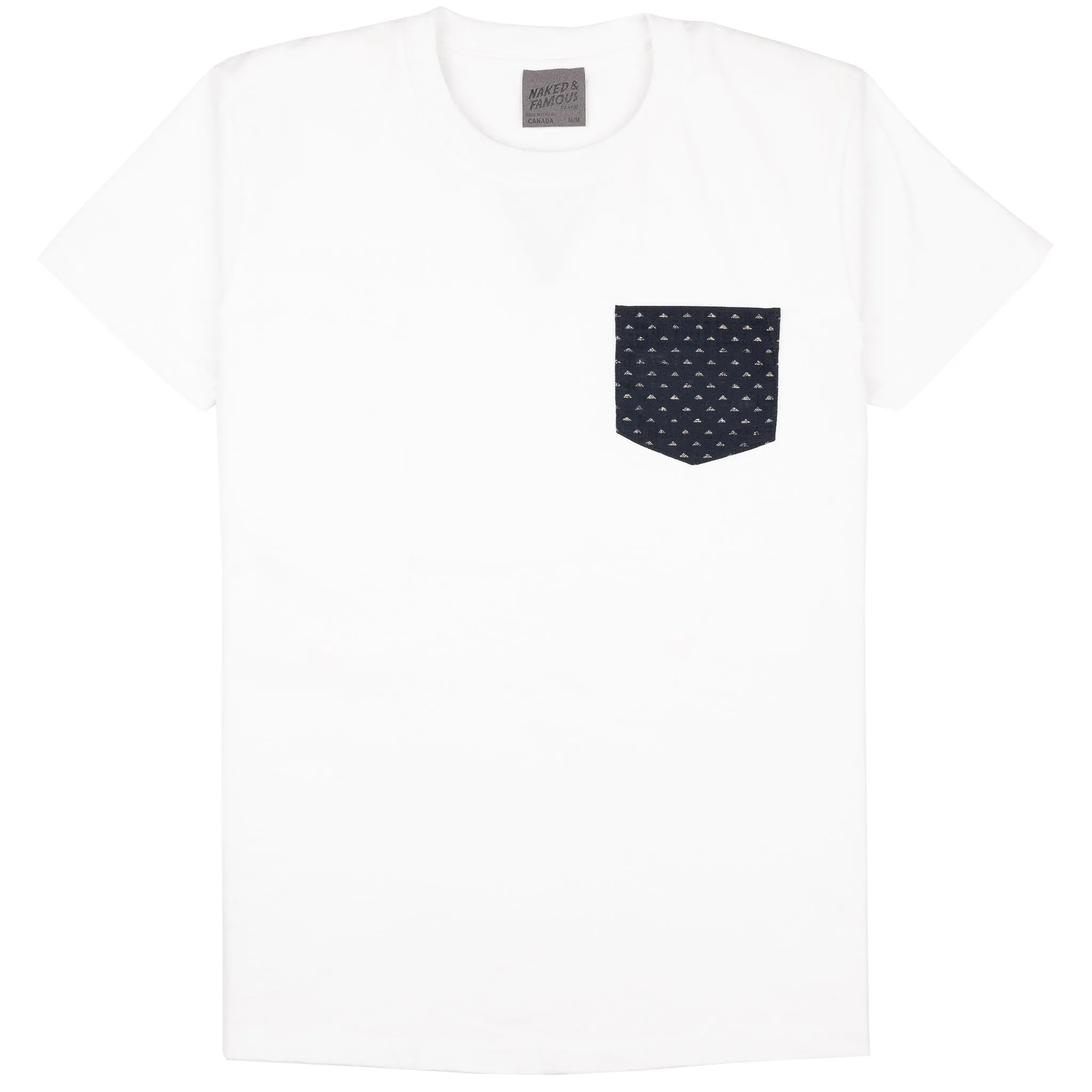 Customer Favorite Pocket Tee - White - Kimono Triangles