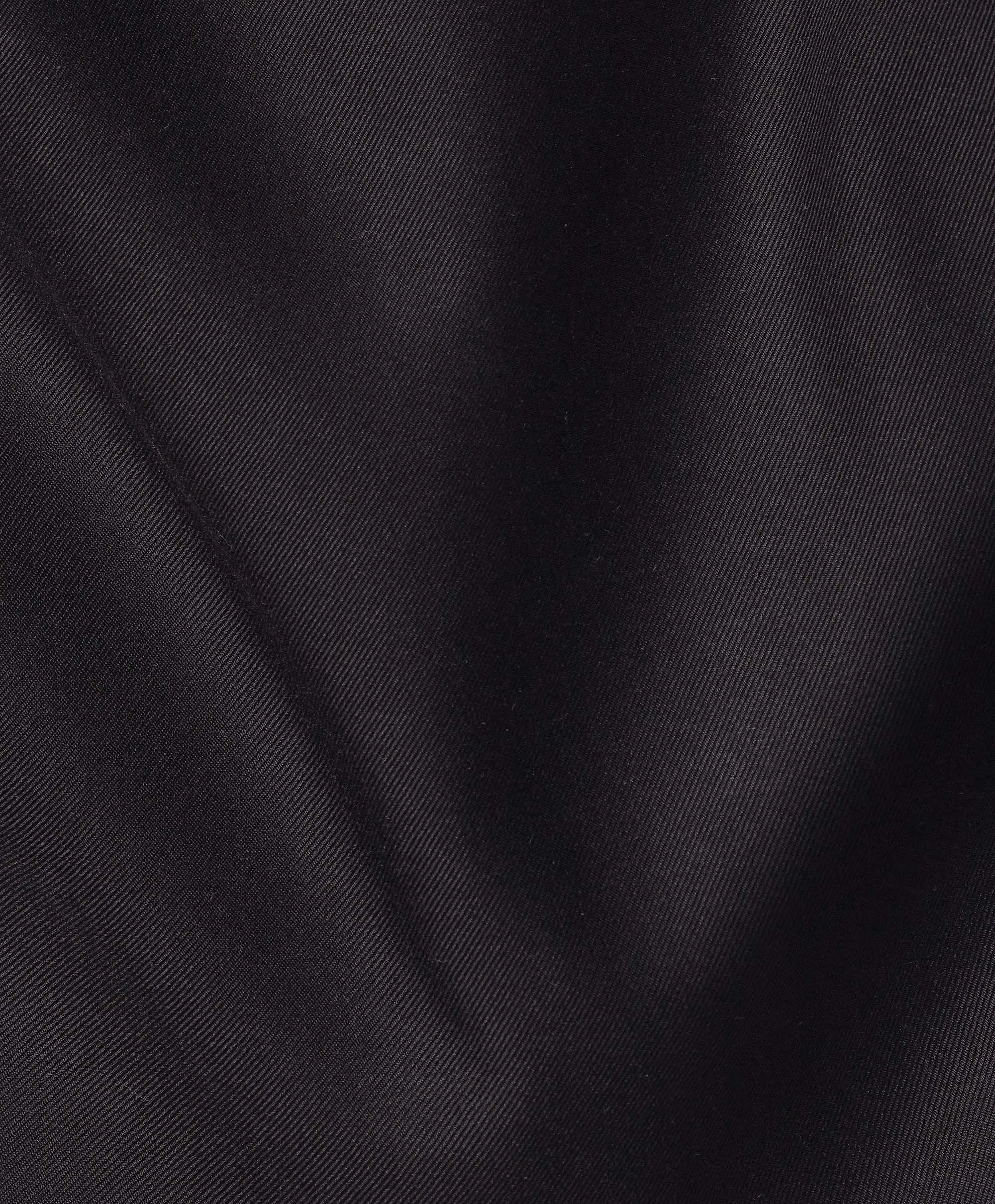 High-End Fashion TBCSP4130002 | Black Super Fine Twill Dress Shirt