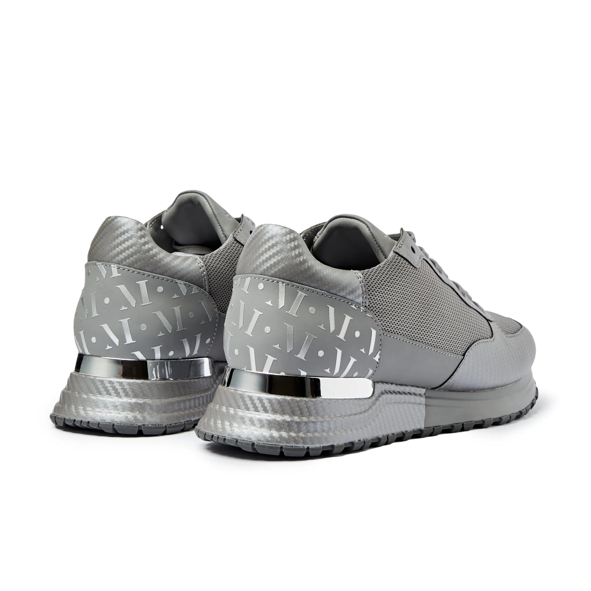 Popham Carbon Fibre Grey Pearl Shine Genuine Leather Upper