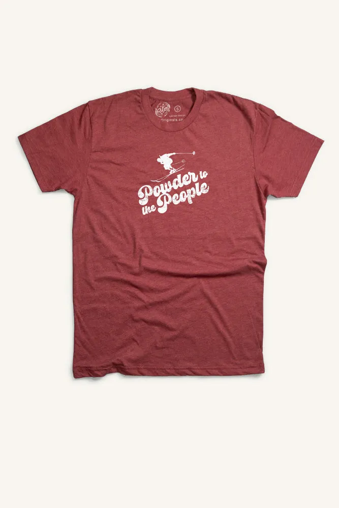 Powder to the People T-shirt Drop Shoulder Cut