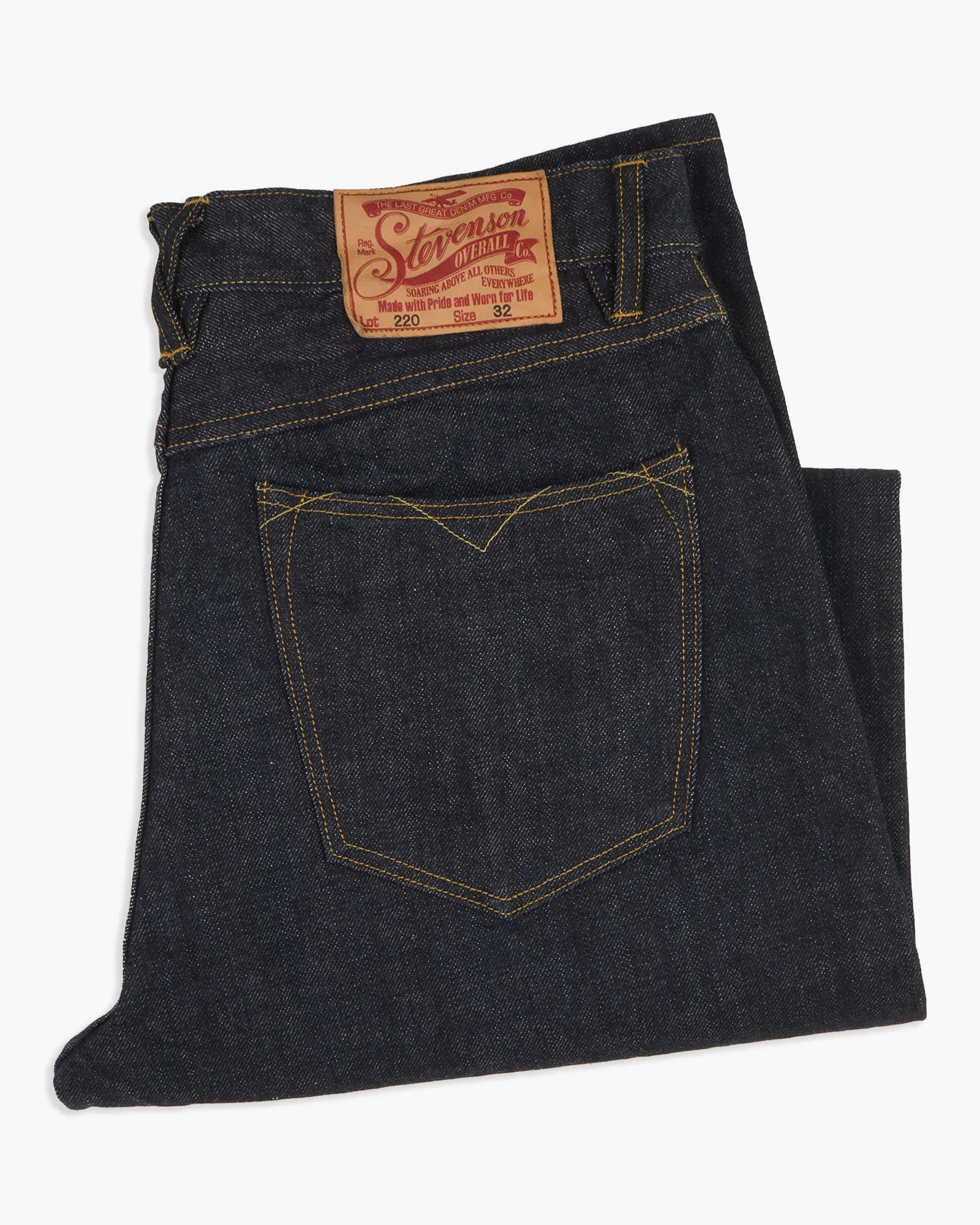 Stevenson Overall Co. Carmel 220 Regular Tapered 14oz Selvedge Mens Jeans - Indigo One Wash Day Wear