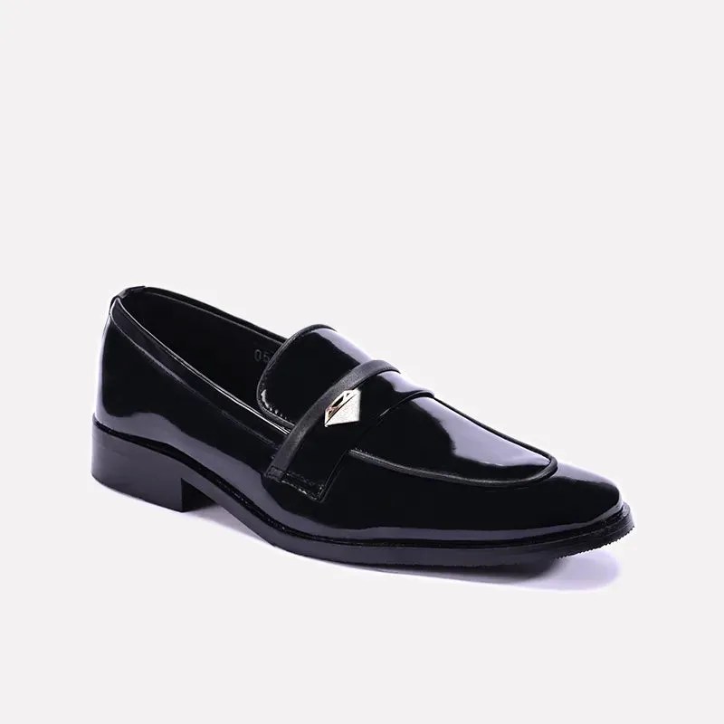 Chesterfield Black Slip On Formal Loafers 0111136 Evening Mode