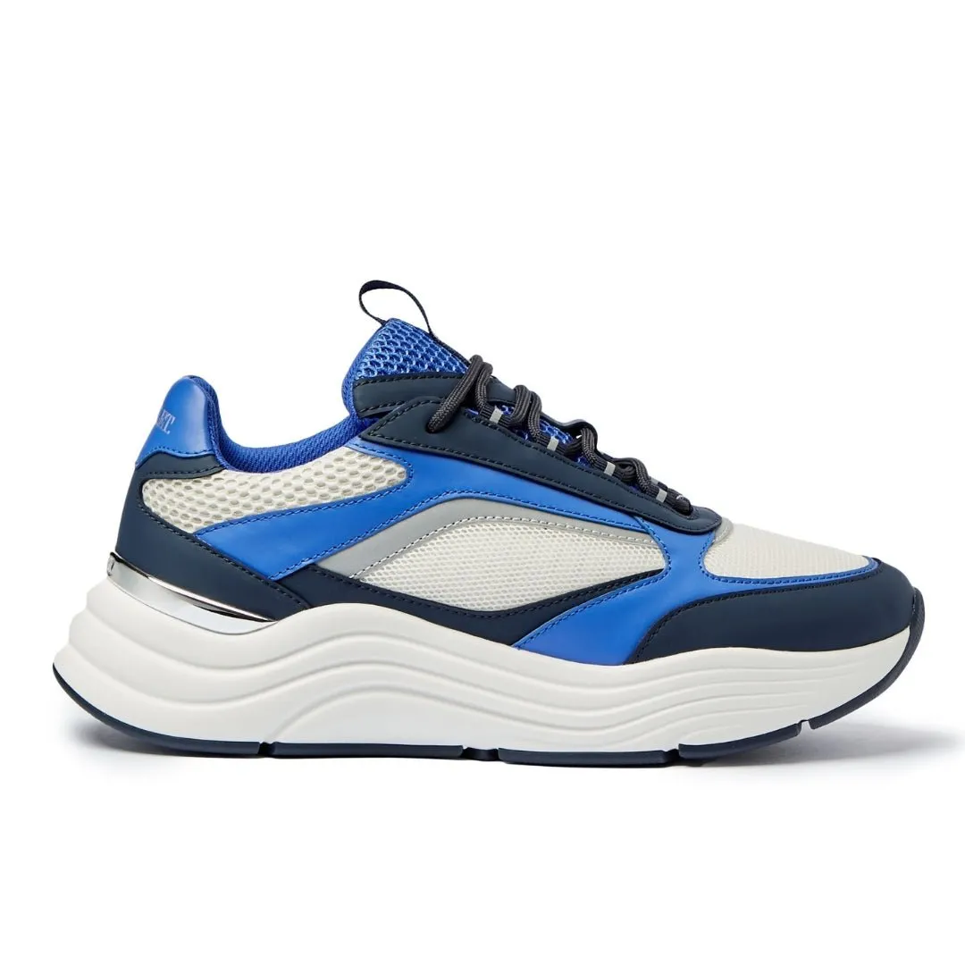 Non Slip Tread Pattern Cyrus 2.0 White Navy