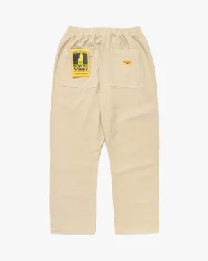 Service Works Classic Canvas Chef Pant - Pale Khaki Neutral Fit Piece