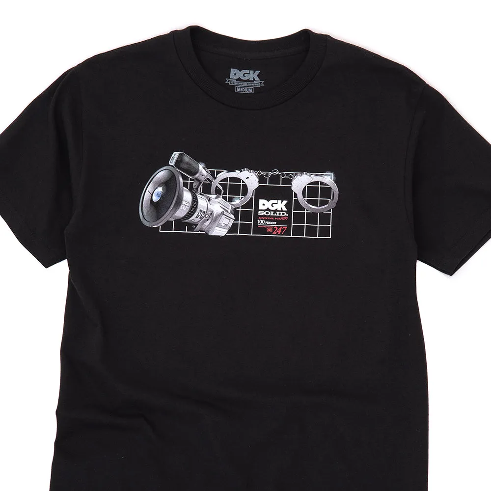 Breathable Yarn Composition All-Day Stretch Premium Vision S/S T-Shirt (Black)