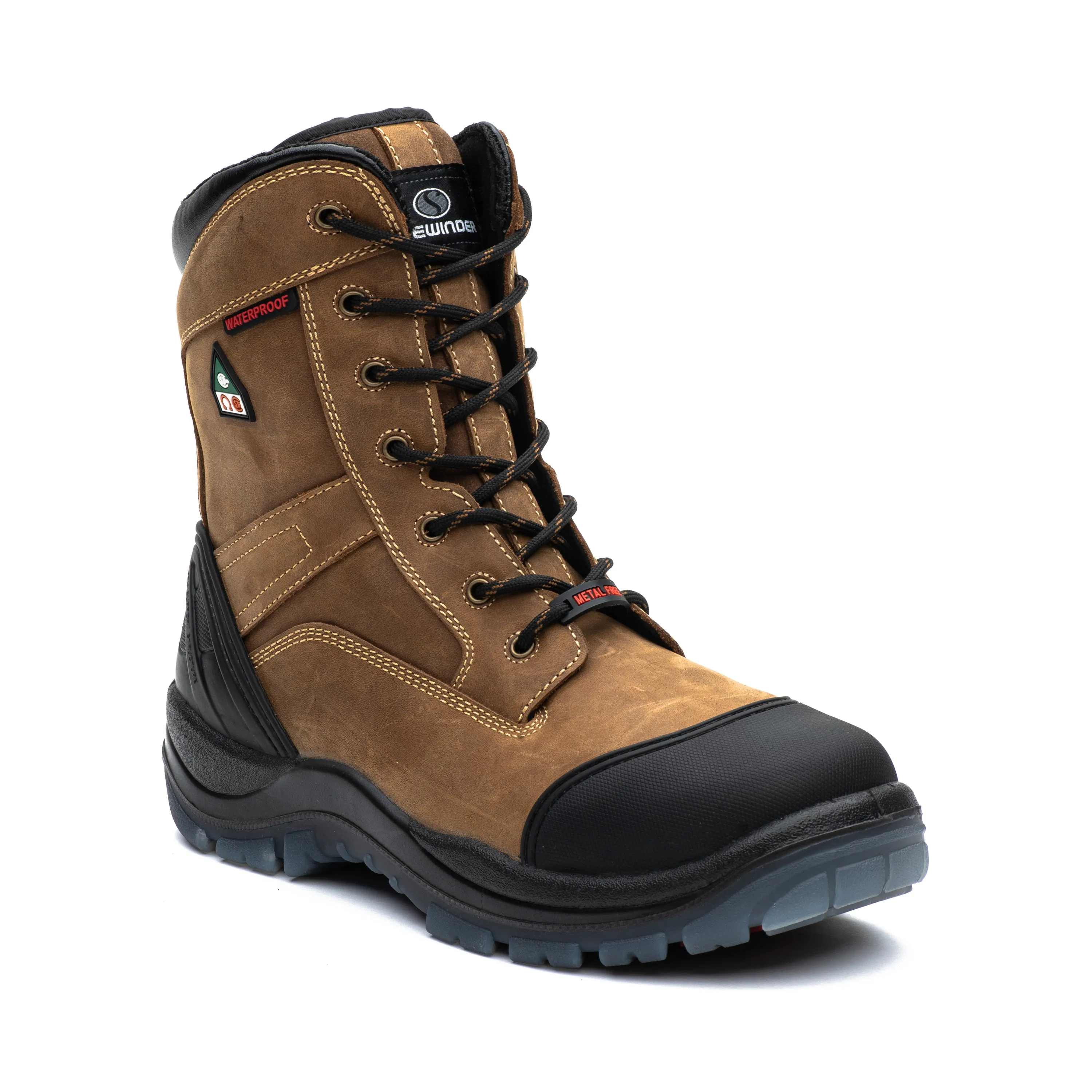 Rogue 8" composite toe leather work boots 850 Easy Clean Coffee Shop