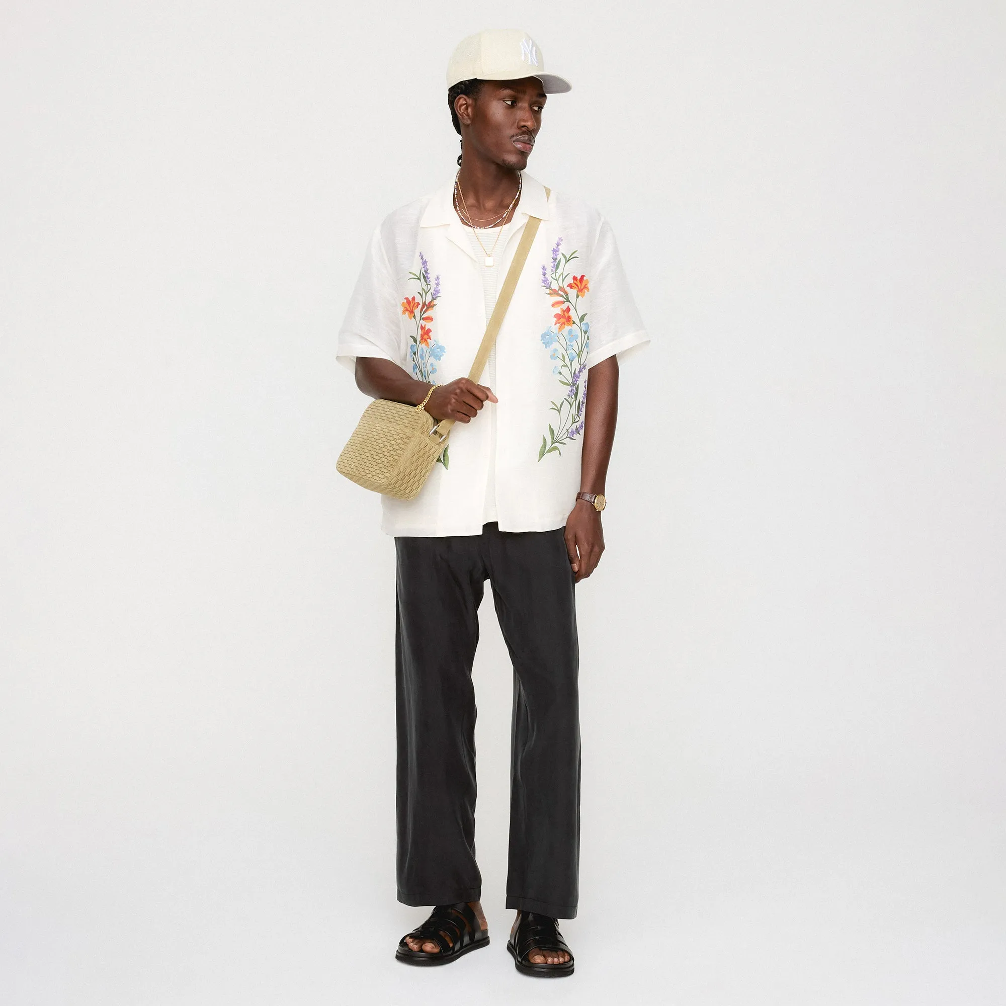Heavyweight Durability Rugged Outdoor Optimized Kith Linen Thompson Camp Collar Shirt - Sandrift