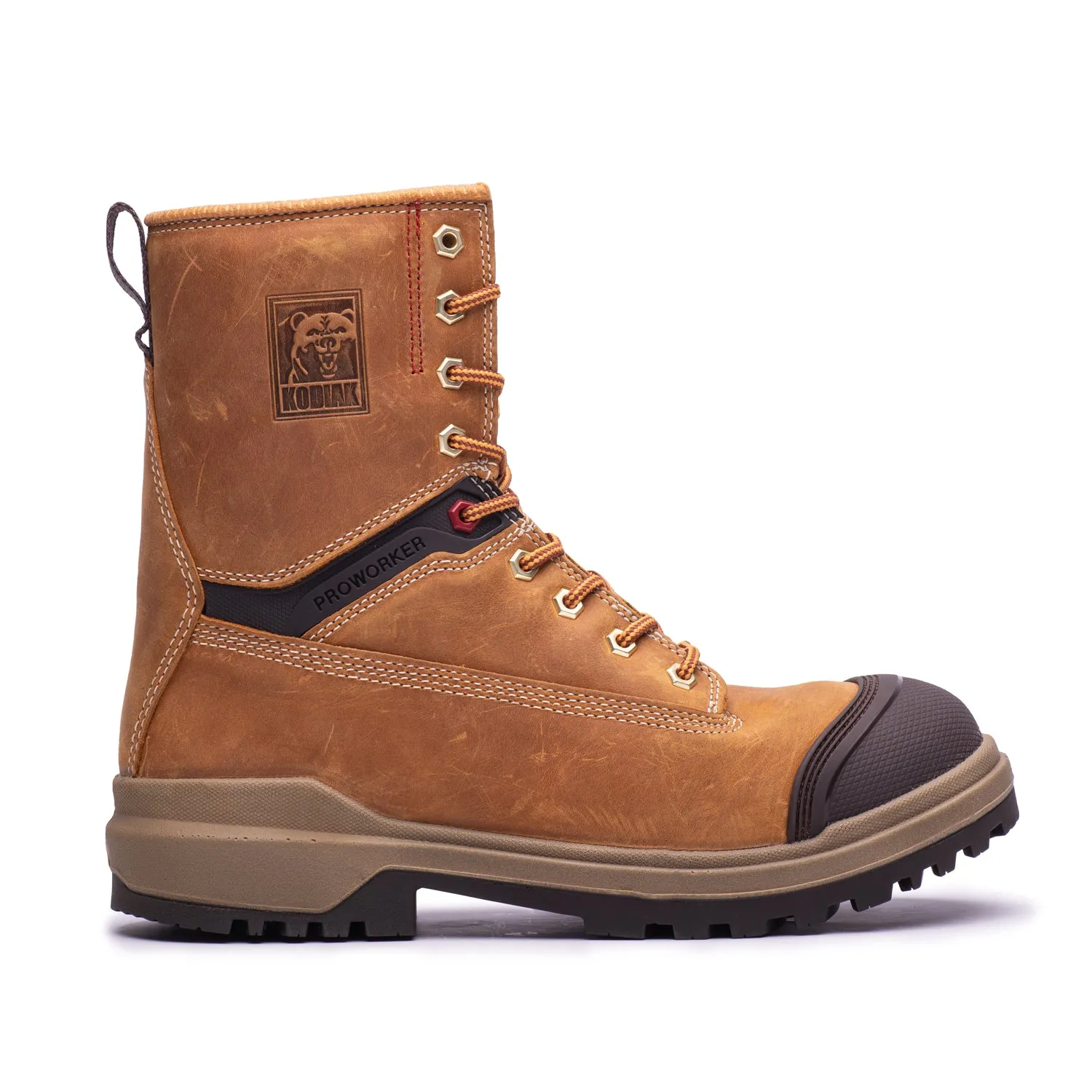 Warm Comfort Wine Rich ProWorker Master Men's 8" Composite Toe Work Boots 4NK3WT