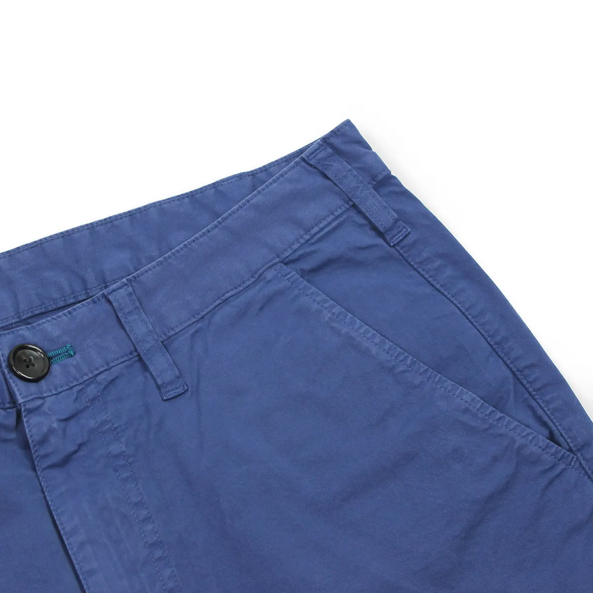 Metallic accents Beach Vacation PS Paul Smith - Garment Dyed Chino Shorts in Cobalt Blue