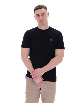 Drop Shoulder Design Anti Static Finish Campbell Knit T-Shirt