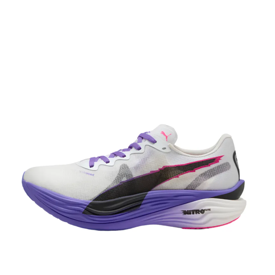 Workout Gear PUMA Men's Deviate NITRO Elite 3 DIGITOKYO Running Shoes in PUMA White/Dark Amethyst AW25
