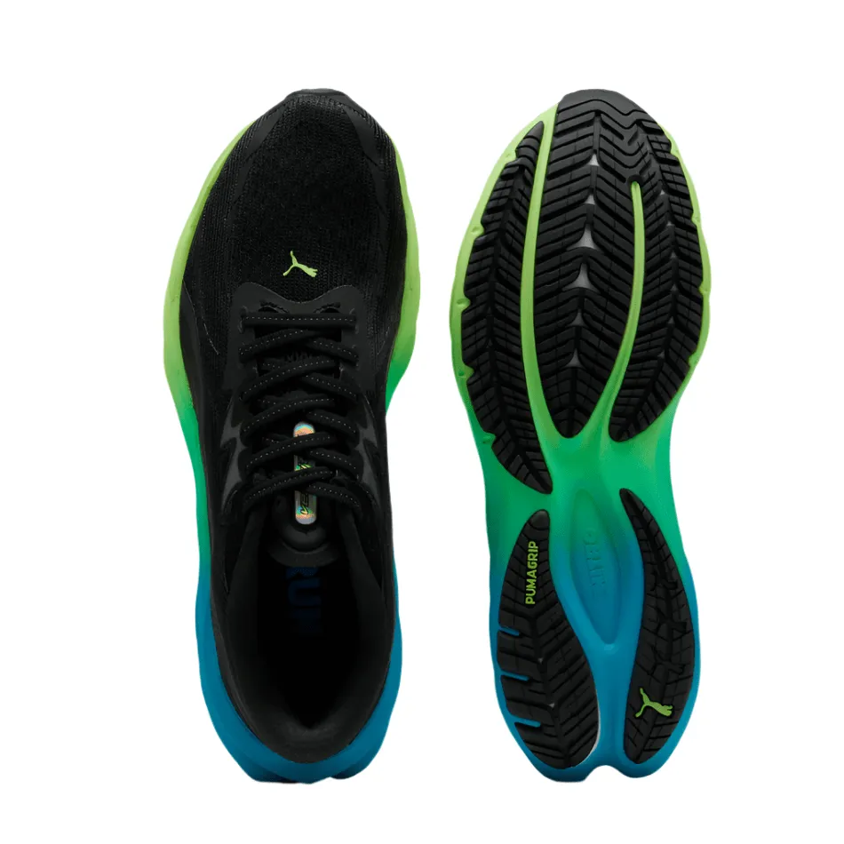 PUMA Men's Velocity NITRO 4 Running Shoes in PUMA Black/Speed Blue AW25 solo running shoe usability