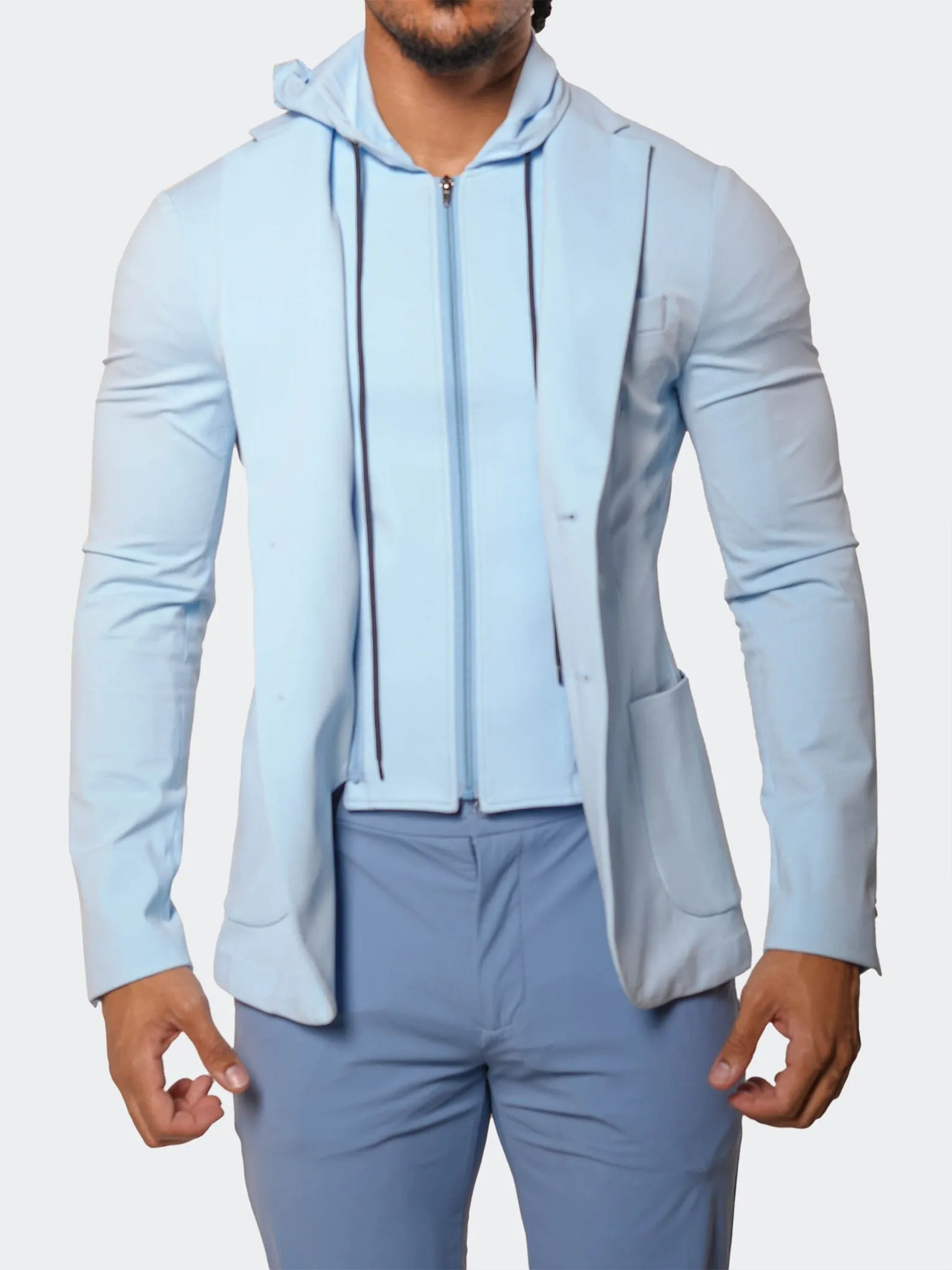 Flexible Hood Design Rugged Outdoor Optimized Suit Stretch Nigelle14 Blue