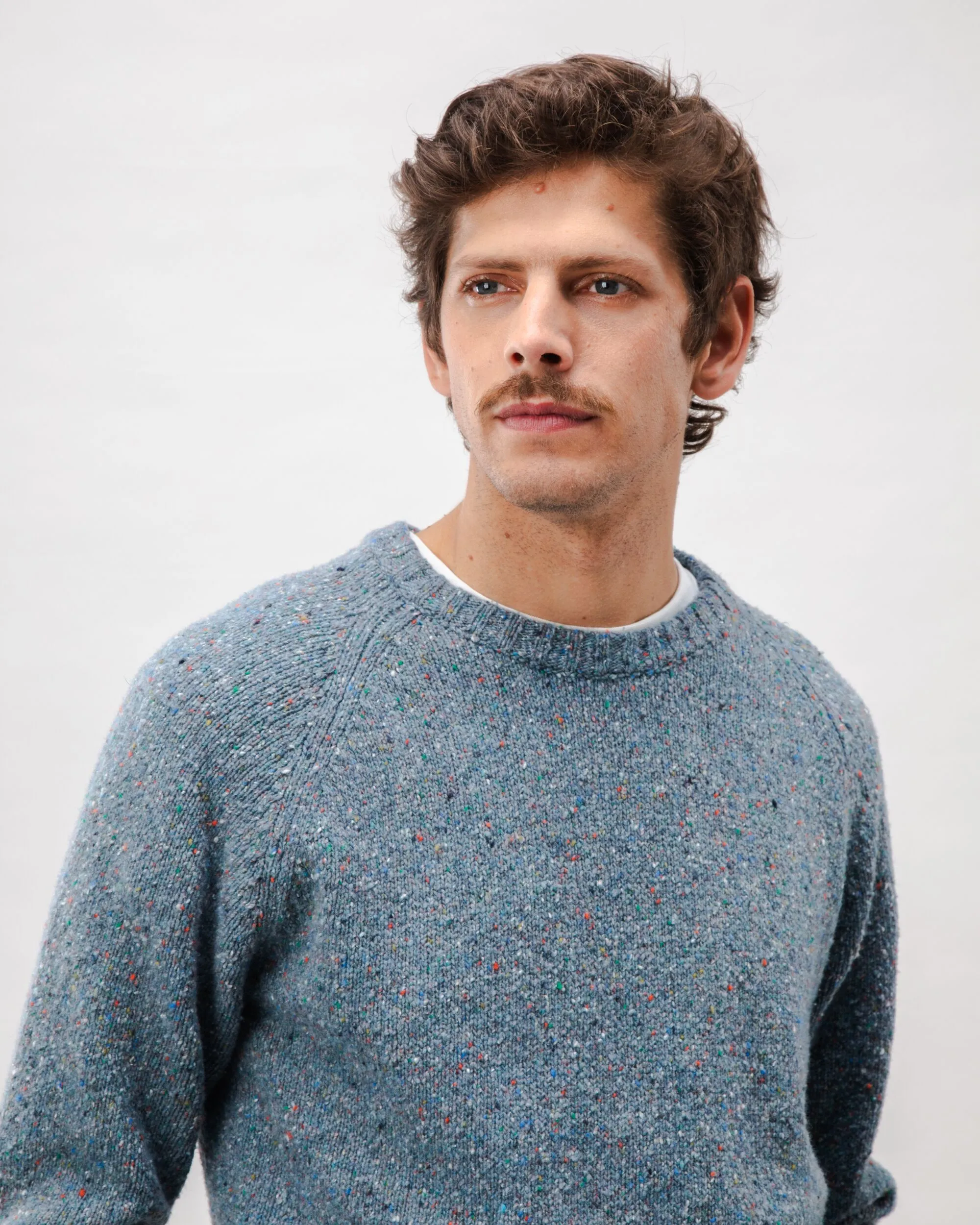 Puzzle Raglan Wool Sweater Dark Grey All Season