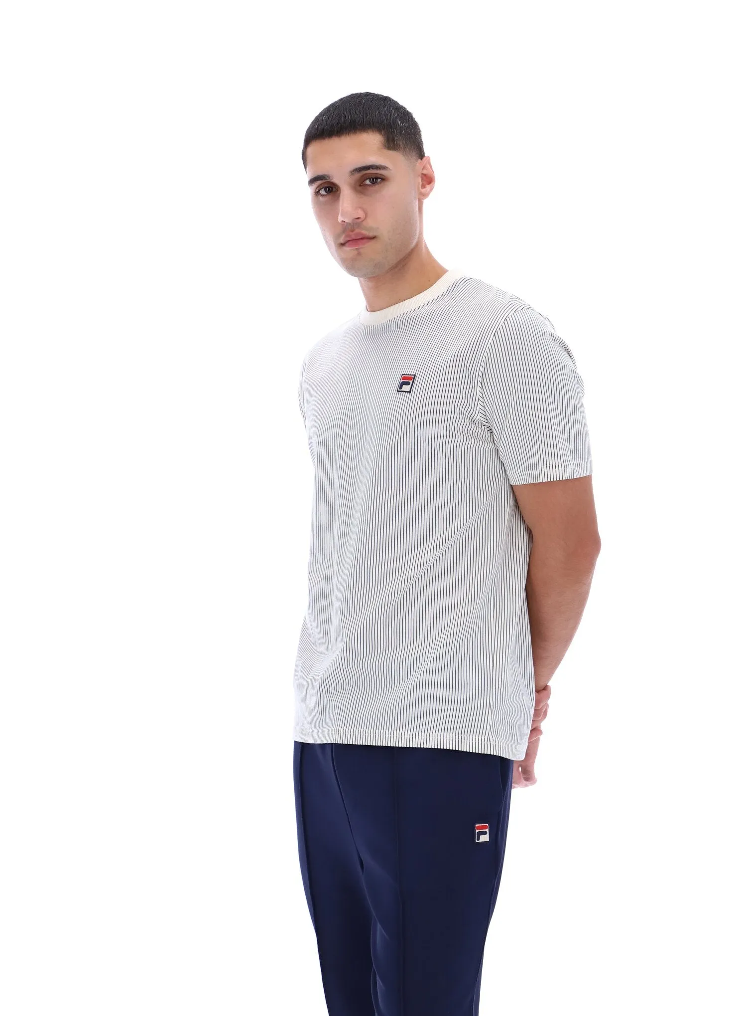 Nilo Printed Pinstripe T-Shirt Comfortable And Versatile Popular