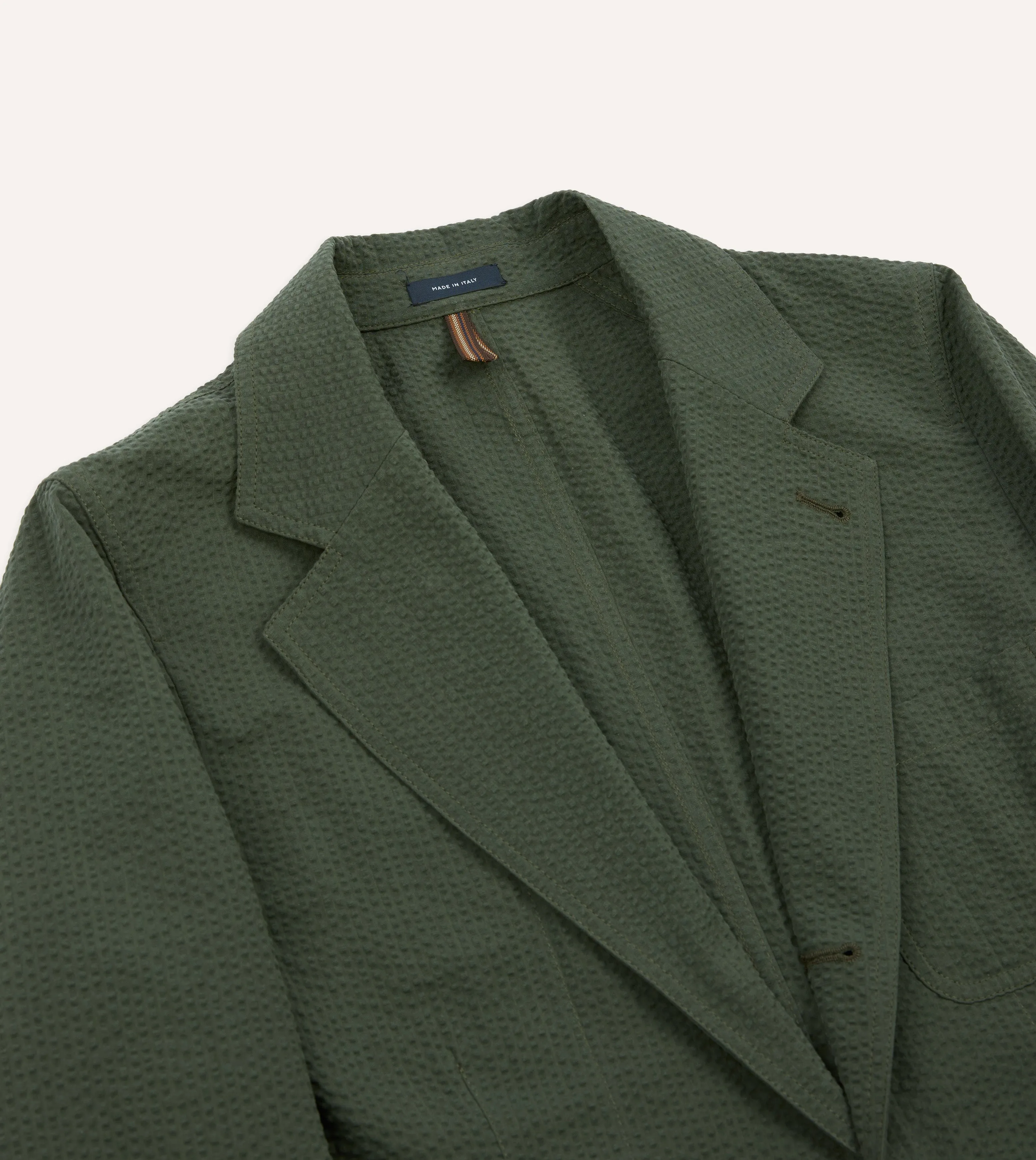 Seam Sealed Construction Advanced Insulation Olive Seersucker Games Blazer Mk. I