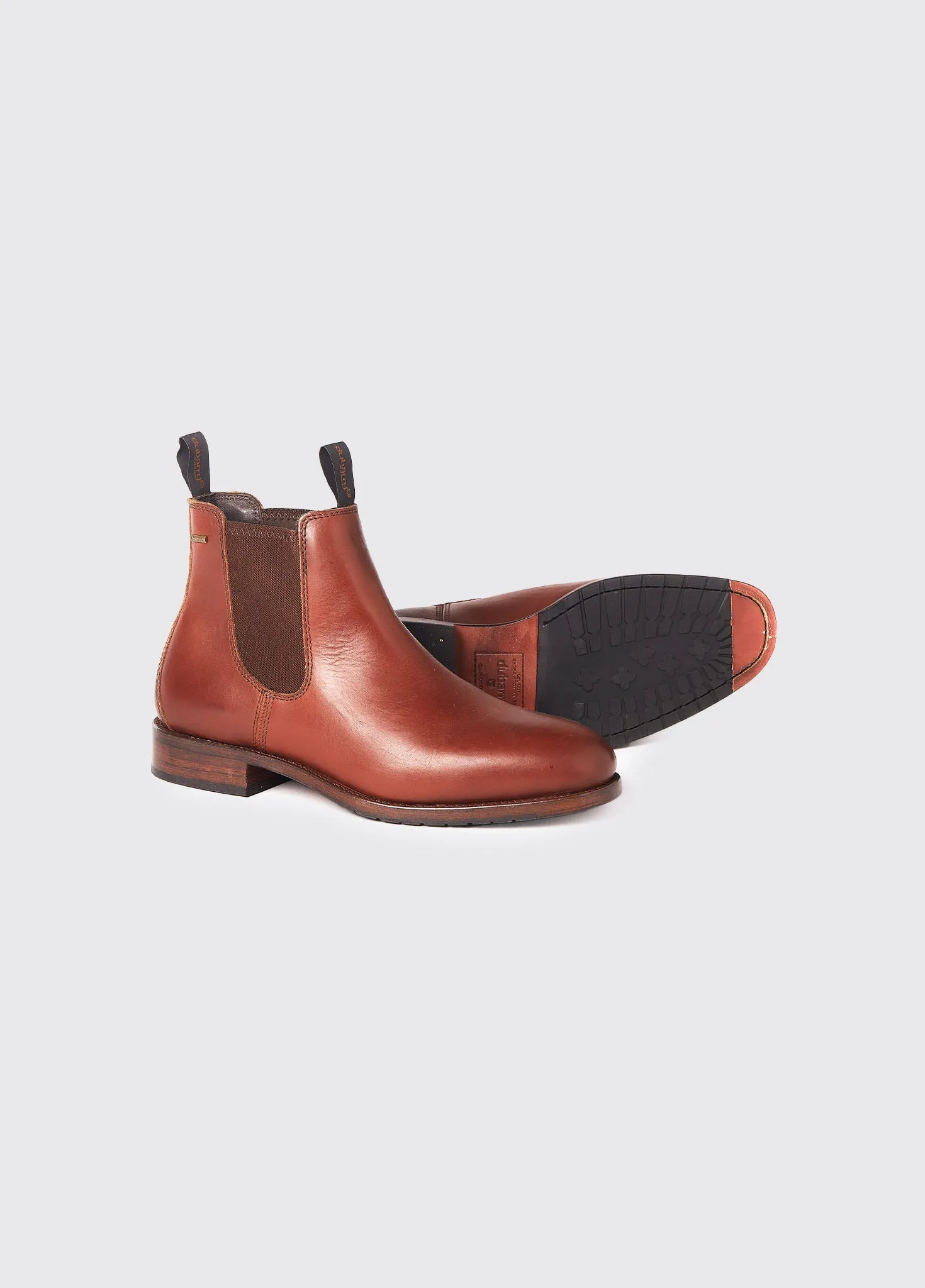 Padded Interior Work Commute Slip Resistant Outdoor Explorer Kerry Leather Soled Chelsea Boot - Chestnut