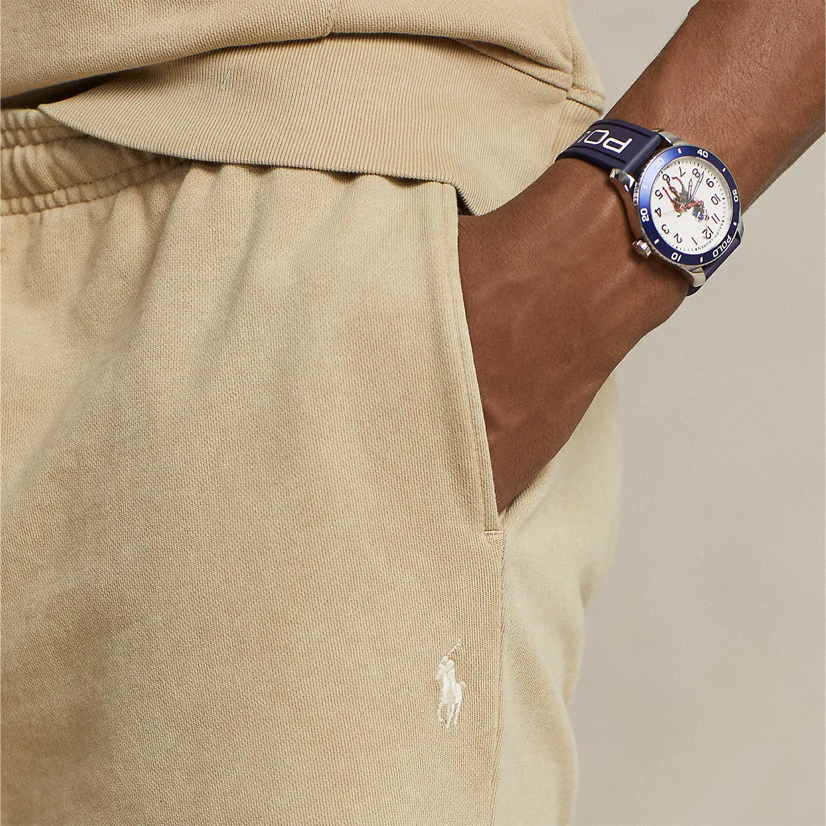 Ralph Lauren - Loopback Fleece Short in Beige LaserCutEdging