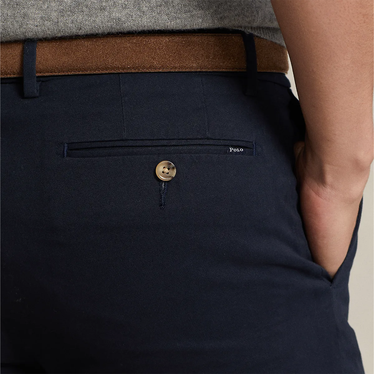 Quick Slip Ralph Lauren - Stretch Slim Fit Chino Short in Navy