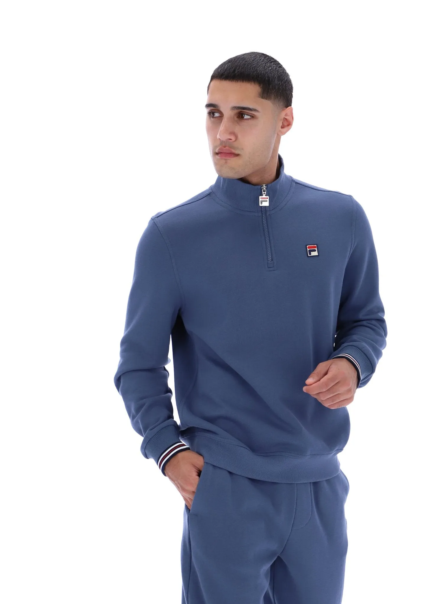 Ramy F Box 1/4 Zip Up Jumper Relaxed Fit Hoodie