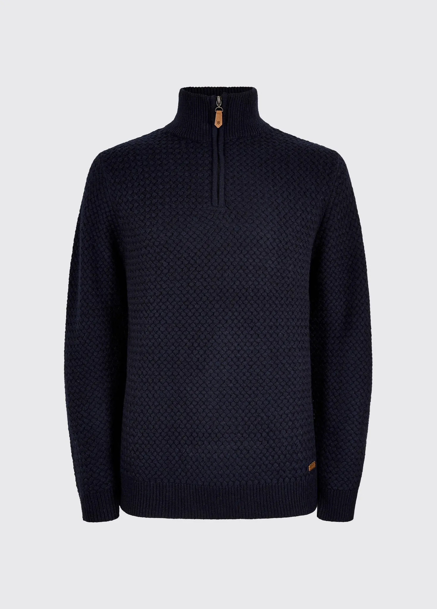 TearResistant Material Power Men's Zip neck sweater - Navy