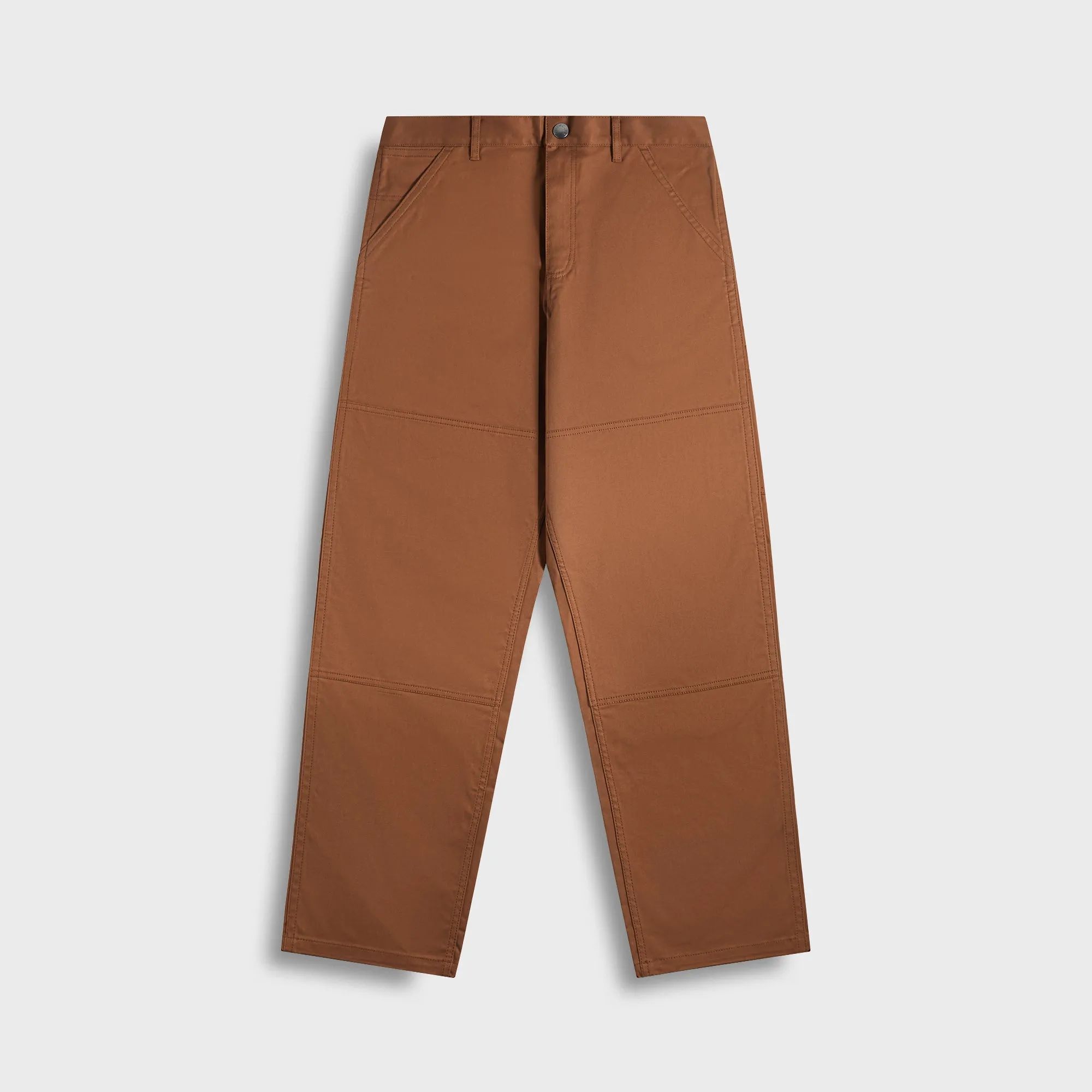 Moncler Logo Gabardine Trousers - Brown Thermal Regulating