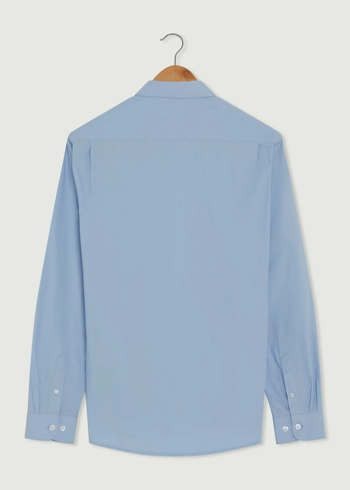 Airflow Mesh Panels Fearless Mode Peak Long Sleeve Shirt - Light Blue