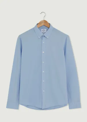 Peak Long Sleeve Shirt - Light Blue AntimicrobialCoating