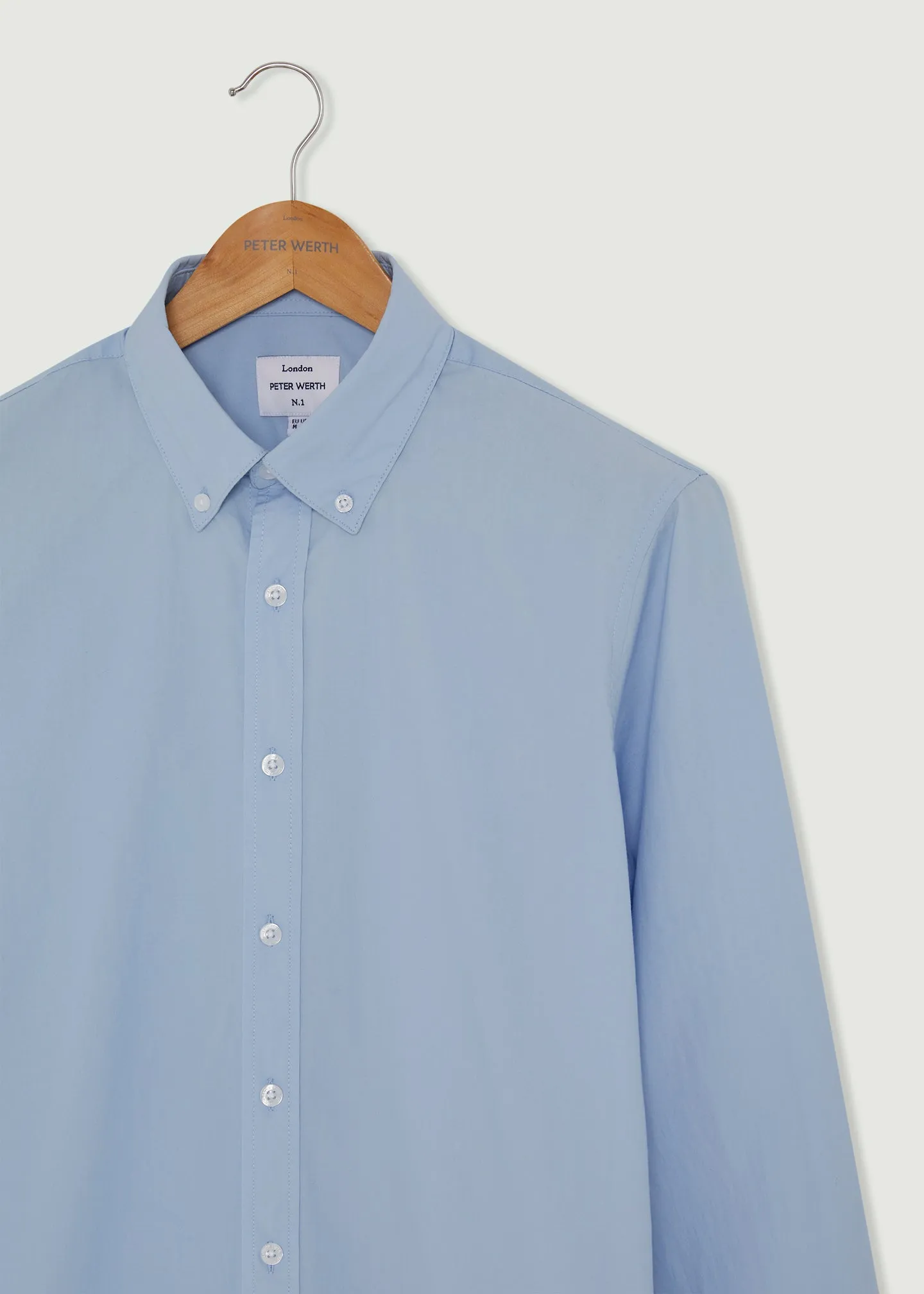 Velvet Soul FadeResistant Peak Long Sleeve Shirt - Light Blue