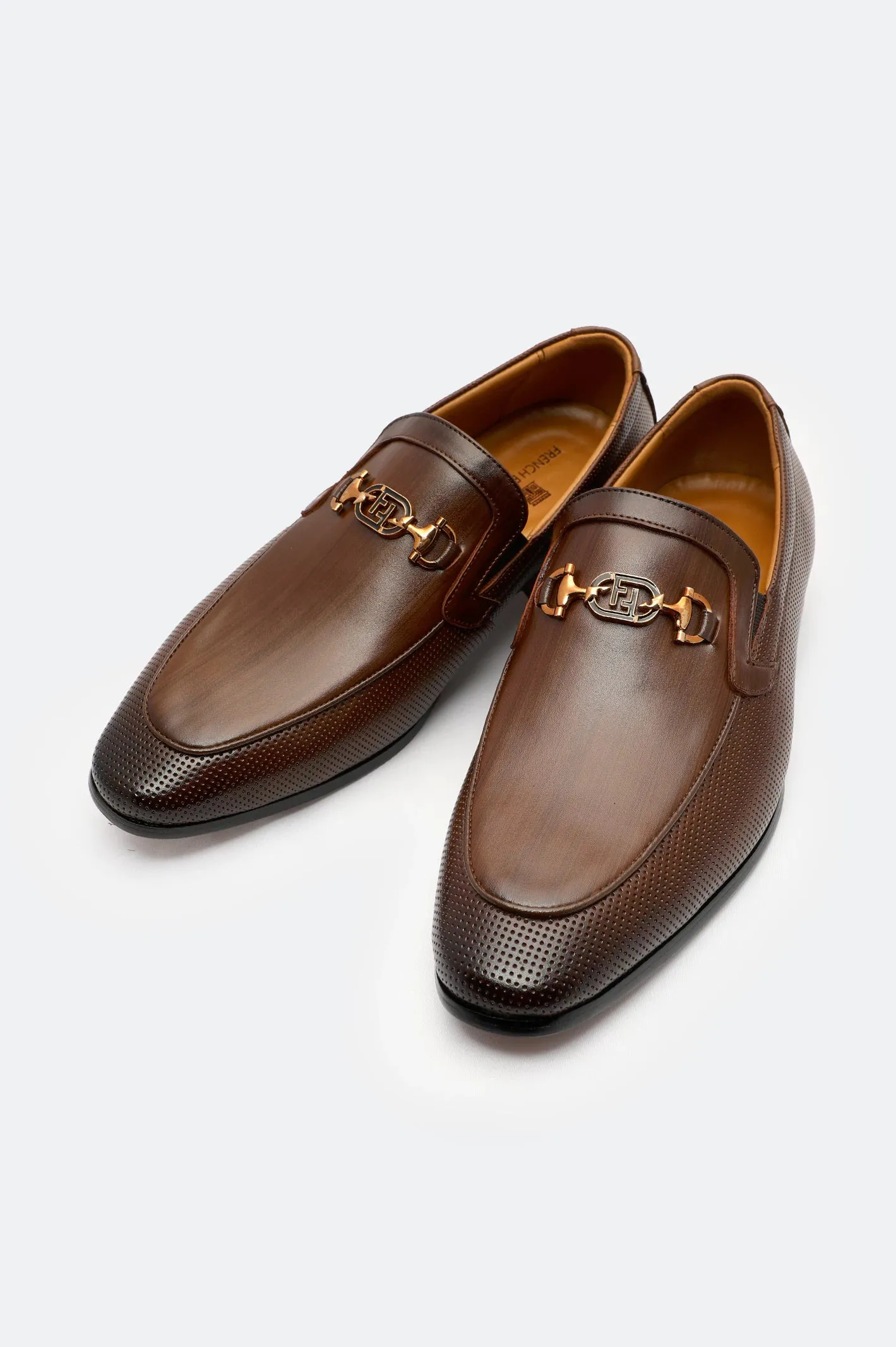 Legacy Cut Silent Step Brown Formal Moccassins Shoes