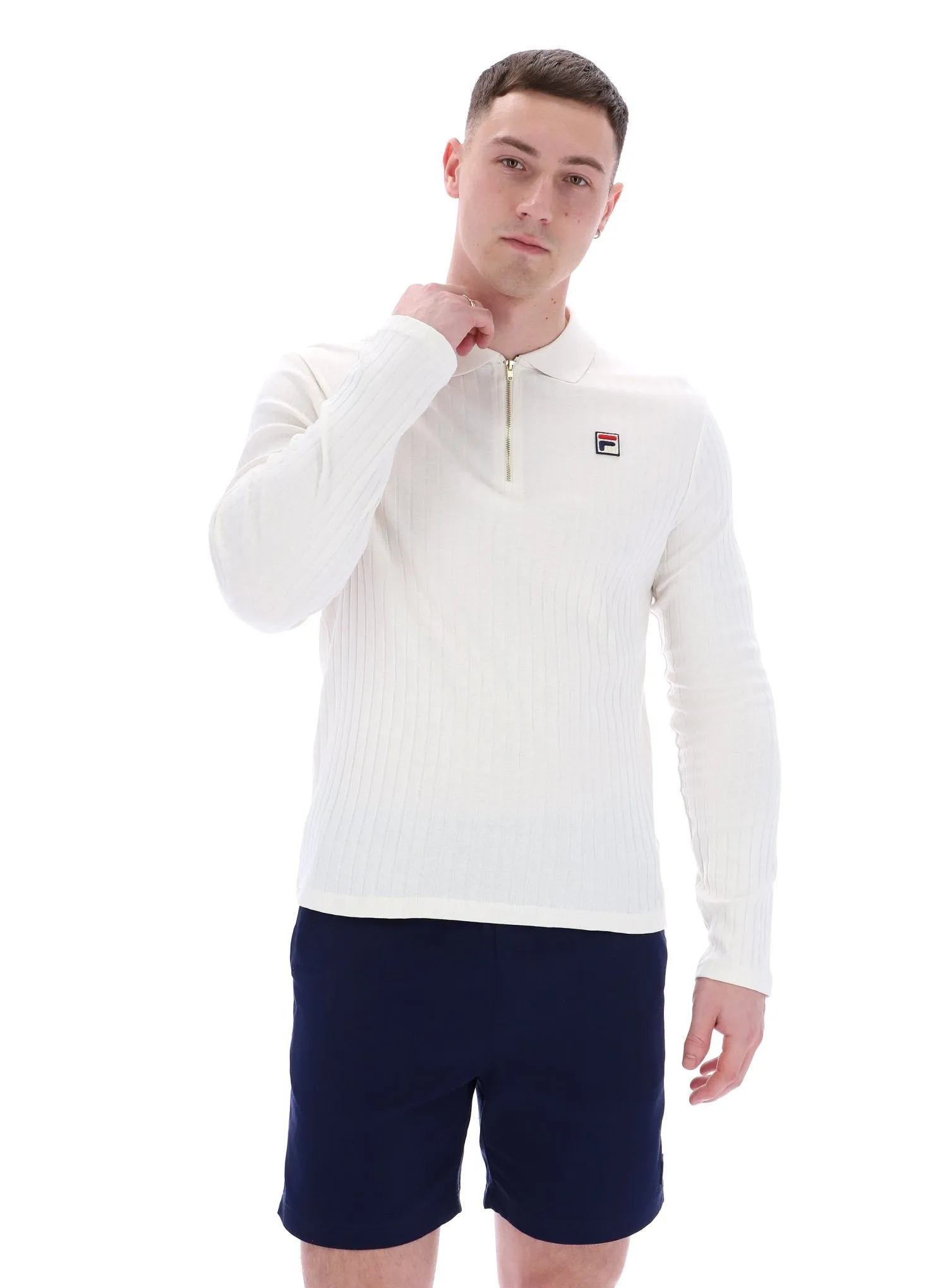 Minimalist Comfort Bohemian Blake Long Sleeve Polo