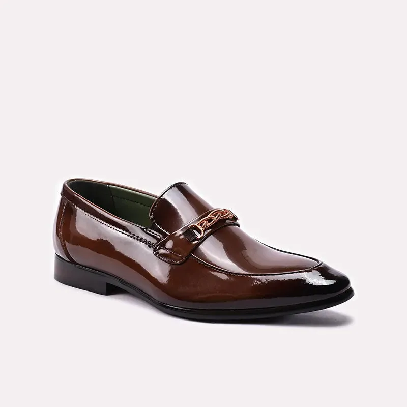 Slim Tip Center Walk Brown Formal Shoes 0111392
