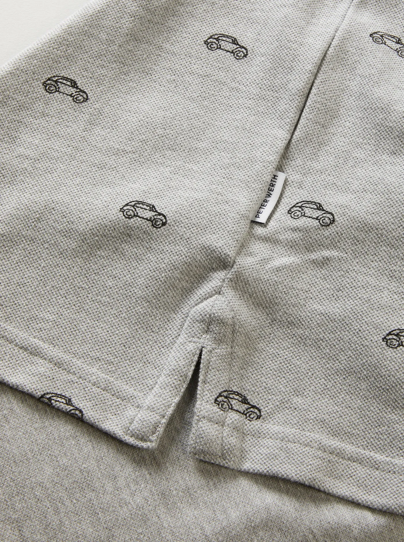 Morris Polo - Grey Marl Flatlock stitching QuickRelease Closures