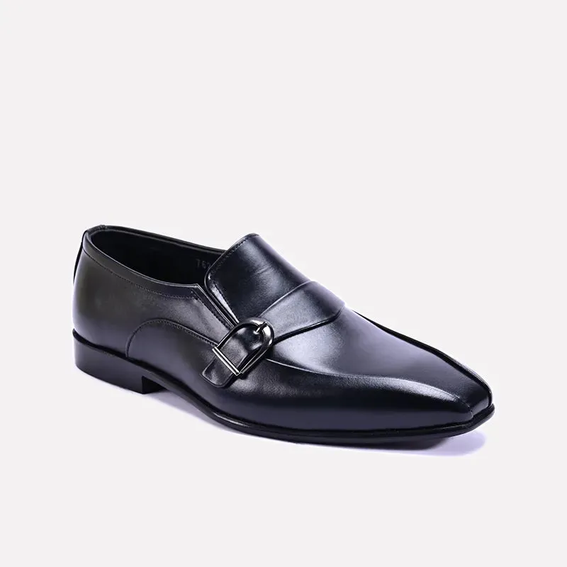 Elite Gathering Thatcher Black Strap Formal Shoes 0111147