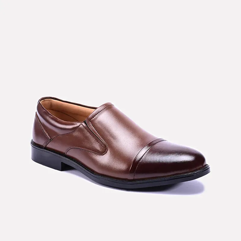 Slim Profile Westbrook Brown Slip On Dress Shoes 0111248
