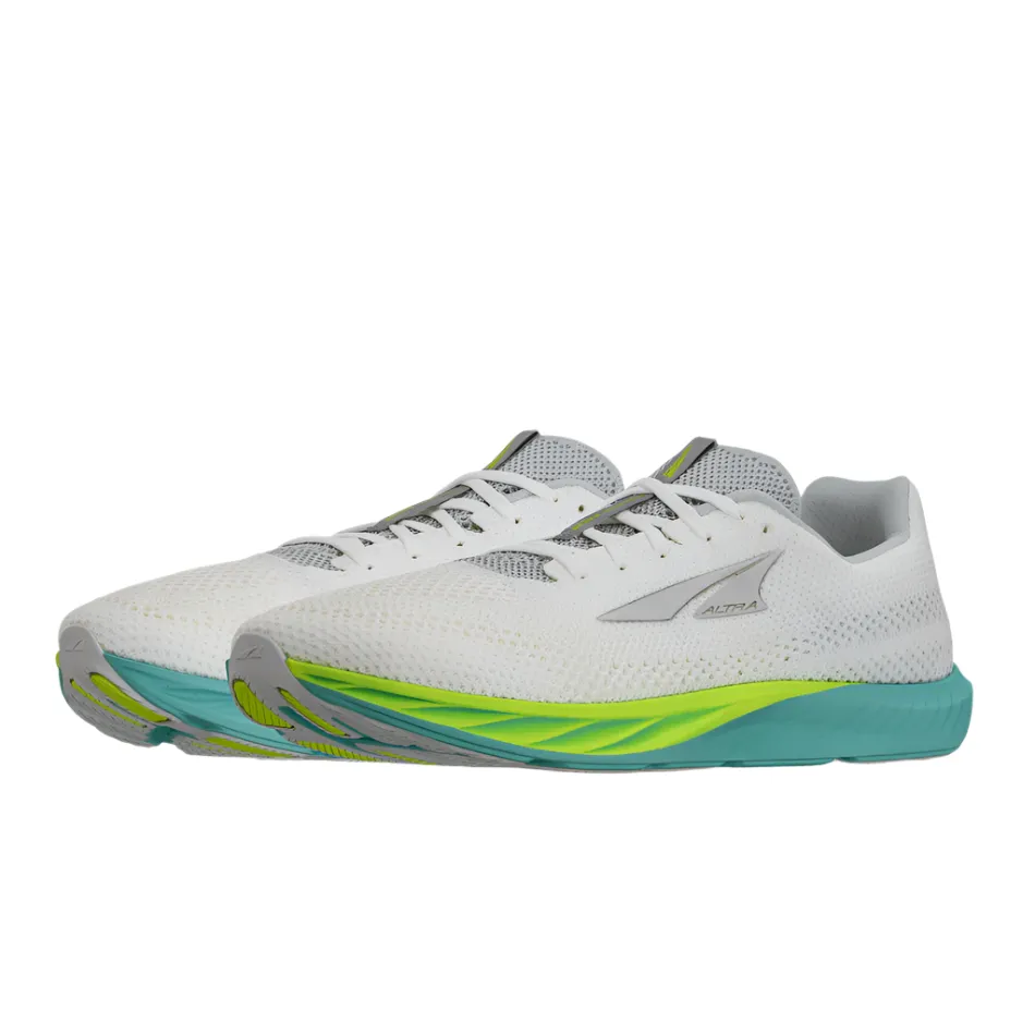 Altra Men's Escalante Racer 2 Running Shoes in White/Lime AW25 hard - surface running option Training running